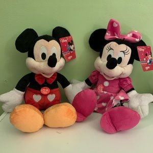 Disney Mickey & Minnie Mouse Valentines Day Plush